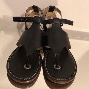 Michael Kors Black gladiator leather sandal 8.5